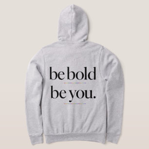 Sei Mutig Sei Selbst Minimalistische Schriftzug-Ty Hoodie