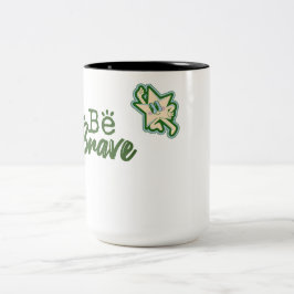 Sei Mutig Tanzende Sterne Grafik Zweifarbige Tasse