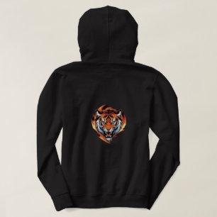 Sei Mutig Tiger Design Motivierende Ästhetik Hoodie