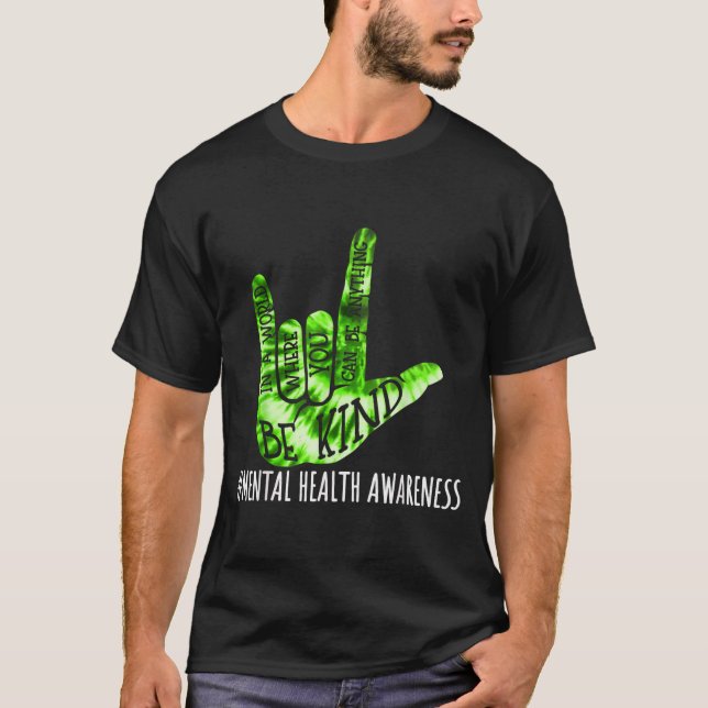 Sei nett Als Love Handzeichen Bewusstsein für psyc T-Shirt (Vorderseite)