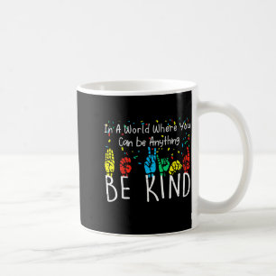 Sei nett Asl Handzeichensprache Autismus-Bewusstse Kaffeetasse