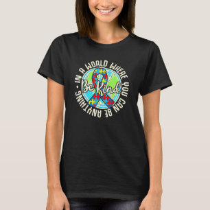 Sei nett Autismus-Bewusstsein Puzzle Erde Süße Fam T-Shirt