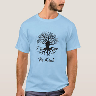 Sei nett - Baum des Lebens in Schwarz T-Shirt