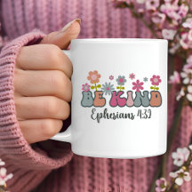Sei nett, christlicher Kaffeebecher