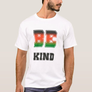 Sei nett, fett und farbenfrohe Typografie-Design � T-Shirt