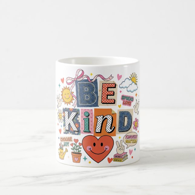 Sei nett - Freundlichkeit zählt Kaffeetasse (Mittel)