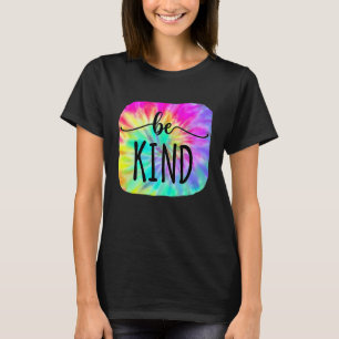 Sei nett Groovy Tie Dye Flower Power Anti Mobbin T-Shirt