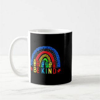 Sei nett Handzeichensprache Puzzle Autismus-Bewuss Kaffeetasse