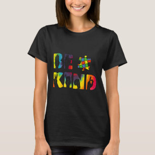Sei nett Handzeichensprache Rätsel Autismus-Bewuss T-Shirt