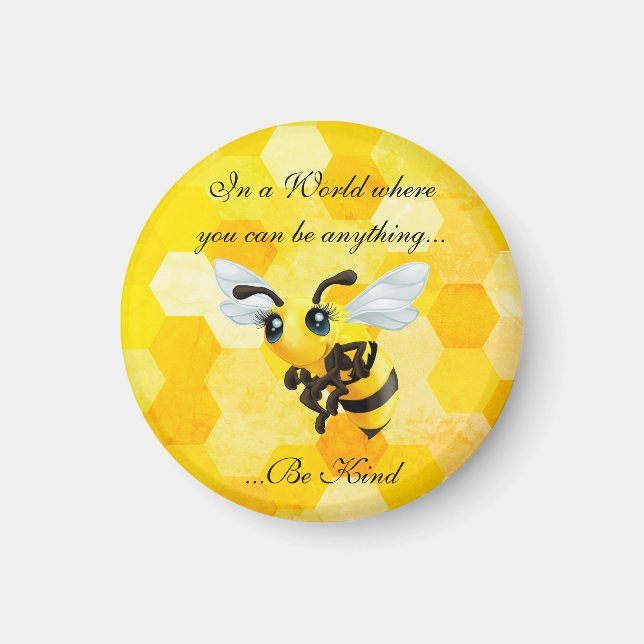 "Sei nett" Honey Bee Magnet (Vorne)