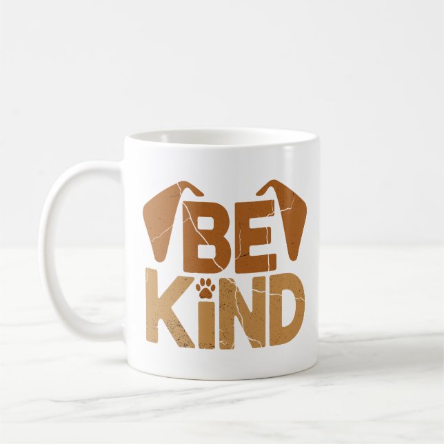 Sei nett - Hunde-Liebhaber Kaffeetasse (Links)