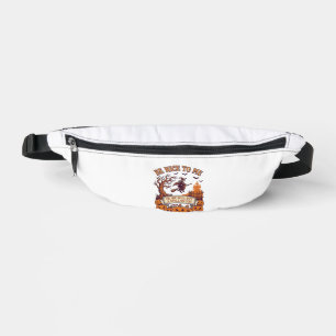 Sei nett, ich Halloween-Hexe Besen Kürbisse_1 Bauchtasche