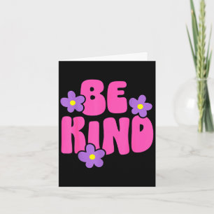 Sei nett inspirierende Welt Kindness-Tag Mädchen K Karte