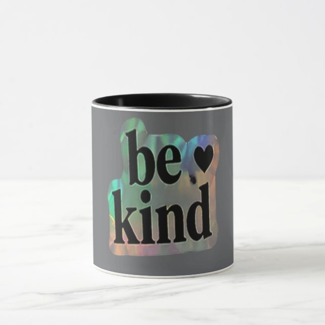 Sei nett – Inspirierendes Geschenk Tasse (Zentrum)
