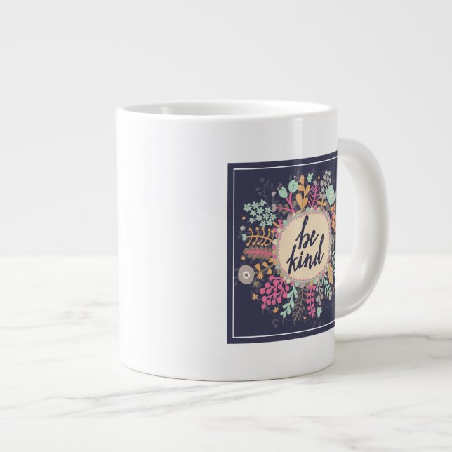 Sei nett Jumbo-Tasse (Vorderseite Rechts)