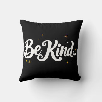 "Sei nett"-Kalligrafie-T-Shirt - minimalistisches Kissen