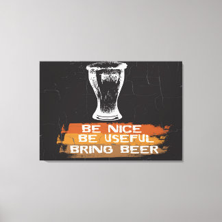 Sei nett leinwanddruck