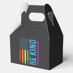 Sei nett Lgbt Lgbtq Gay Pride Regenbogen Geschenkschachtel