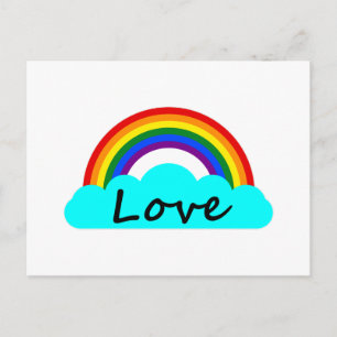 Sei nett - LGBT Regenbogen Postkarte