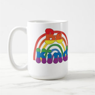 Sei nett - LGBTQIA Regenbogen Liebe Kaffeetasse