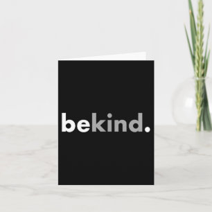 Sei nett, liebe Menschen Minimalist Karte