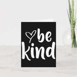 Sei nett minimalist liebe freundlichkeit positiv karte