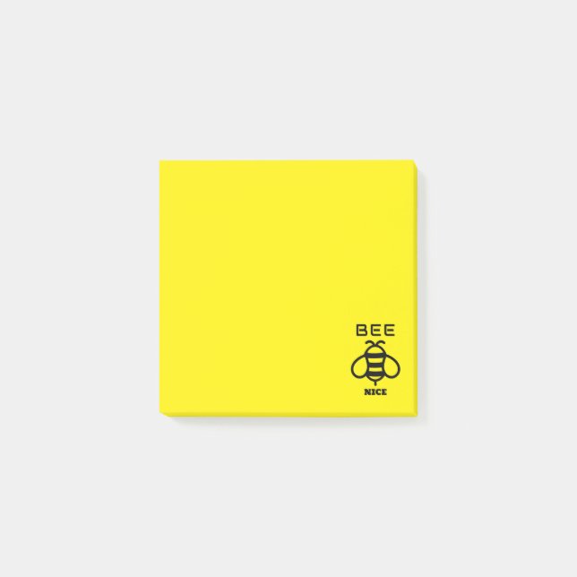 Sei nett mit minimalem Design Post-it Klebezettel (Vorderseite)