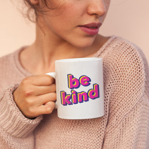 Sei nett Neon Kaffeetasse