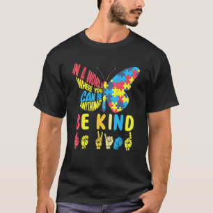 Sei nett Puzzle Gebärdensprache Hand Sprechen Auti T-Shirt