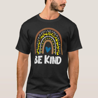 Sei nett Regenbogen Orange Anti Mobbing Einheitsta T-Shirt