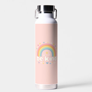 Sei nett – Regenbogen-Pastell-Positivität Trinkflasche