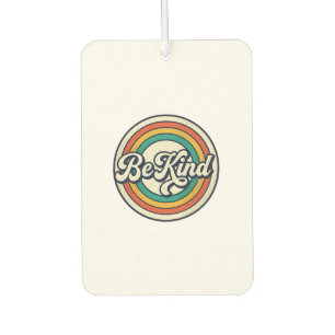 Sei nett Retro-Regenbogen Vintage-Shirt-Design_2 Autolufterfrischer