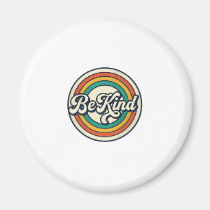 Sei nett Retro-Regenbogen Vintage-Shirt-Design_2 Magnet