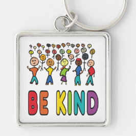 Sei nett schlüsselanhänger