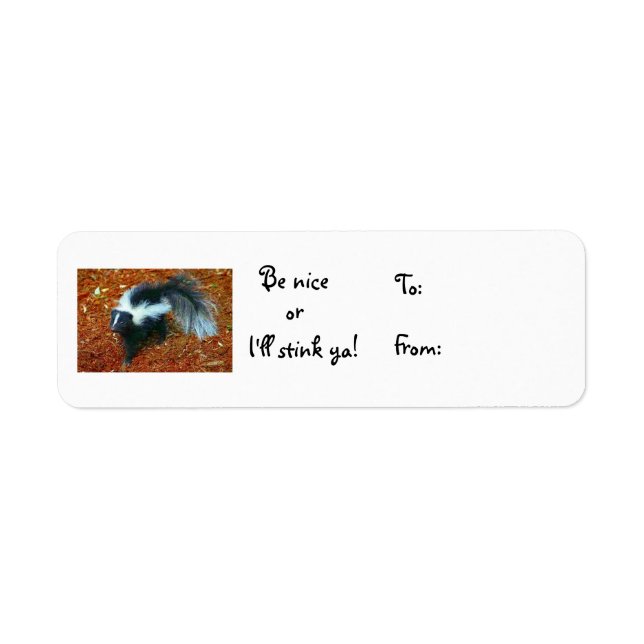 Sei nett, sonst stinke ich dir ein Weihnachtslabel (Vorne)