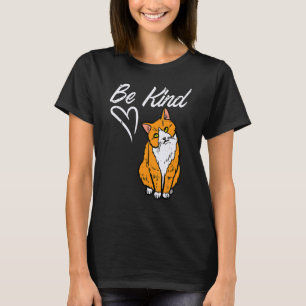 Sei nett Süße Katze Kinder Einheitstag Orange Anti T-Shirt