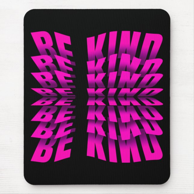SEI NETT TEXT EFFEKTPINK TYPOGRAPHIE MOUSEPAD (Vorne)