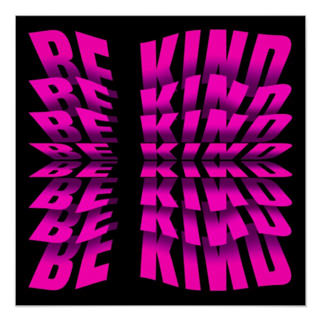SEI NETT TEXT EFFEKTPINK TYPOGRAPHIE POSTER (Vorderseite)
