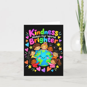 Sei nett Welt Kindness-Tag Kinder Erde Lehrer Karte