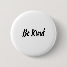 Sei nett Zitat Süße Typografie Button
