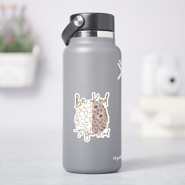 Sei nett zu deinem Geist Aufkleber (HydroFlask)