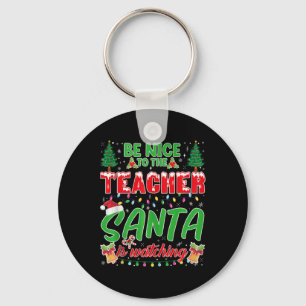Sei nett zu dem Lehrer, den der Weihnachtsmann in Schlüsselanhänger