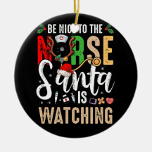 Sei nett zu den Krankenschwestern, die Weihnachten