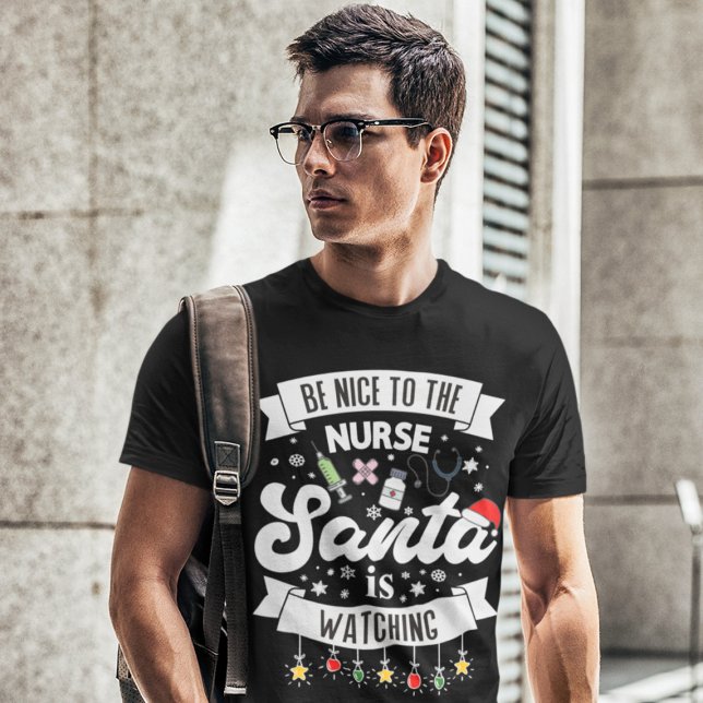 Sei nett zu der Krankenschwester, die der Weihnach T-Shirt (Von Creator hochgeladen)