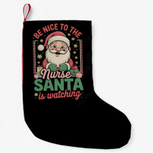 Sei nett zu der Schwester, der Weihnachtsmann scha Kleiner Weihnachtsstrumpf