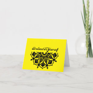 Sei nett zu dir selbst dankeskarte