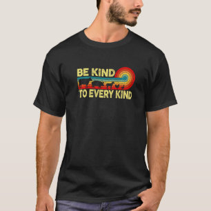 Sei nett zu jeder Art Retro Veganer Vegetarier Män T-Shirt
