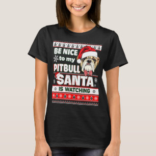 Sei nett zu mir, ich kenne Santa Corgi Dog Weihnac T-Shirt