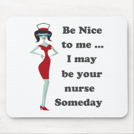 Sei nett zu mir mousepad