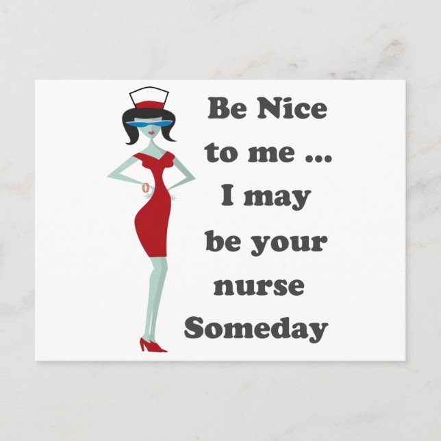 Sei nett zu mir postkarte (Vorderseite)